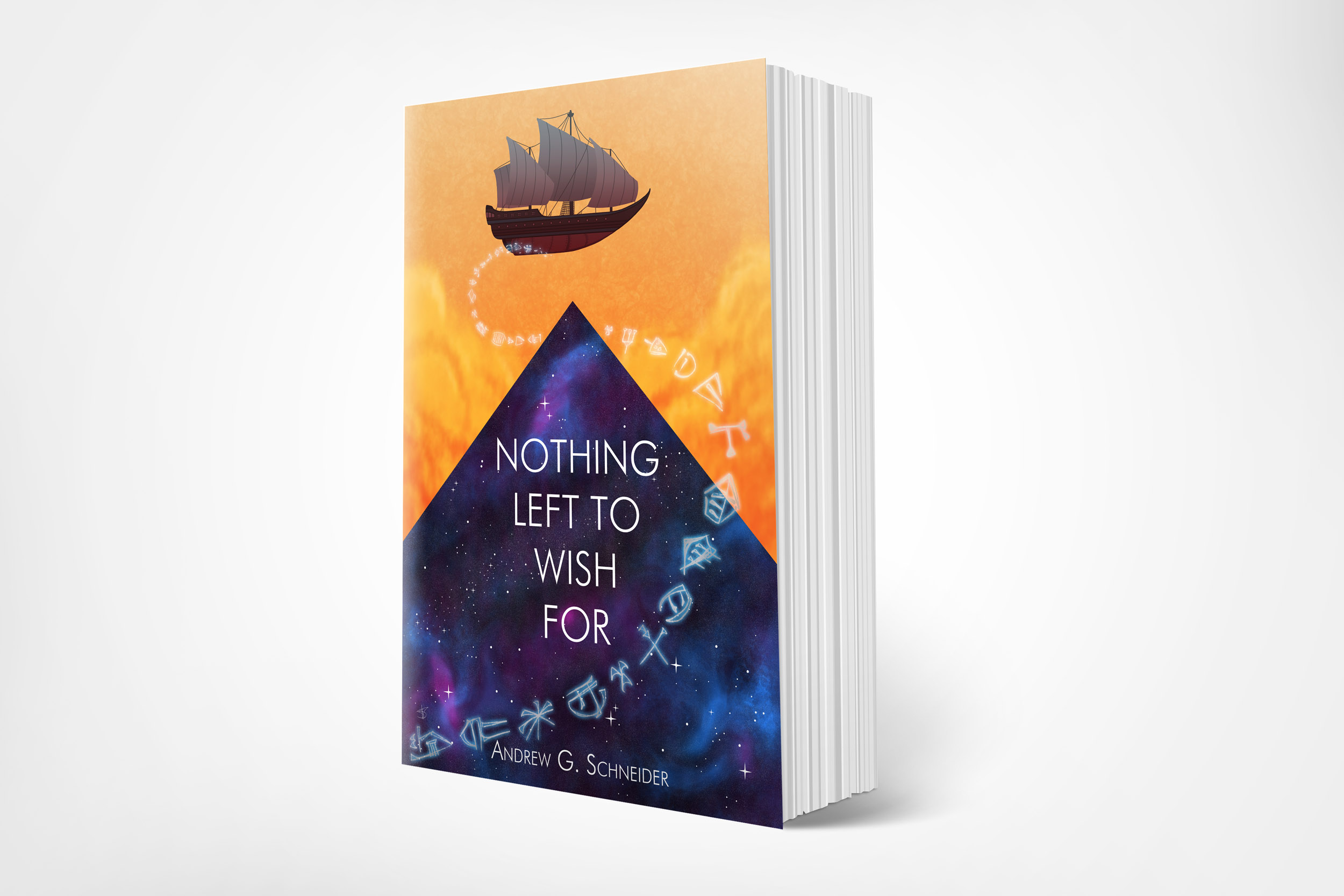 Book mockup for Nothing Left to Wish For.